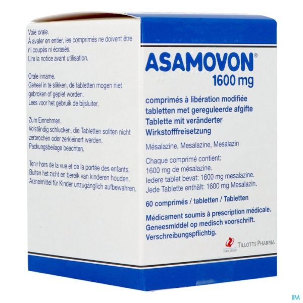 Asamovon 1600mg Comprimés 60