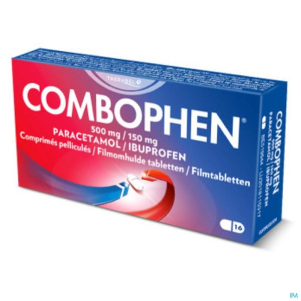 Combophen 500mg/150mg 16 Comprimés