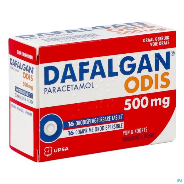 Dafalgan Odis 16 Comprimés Sublingual 500 Mg