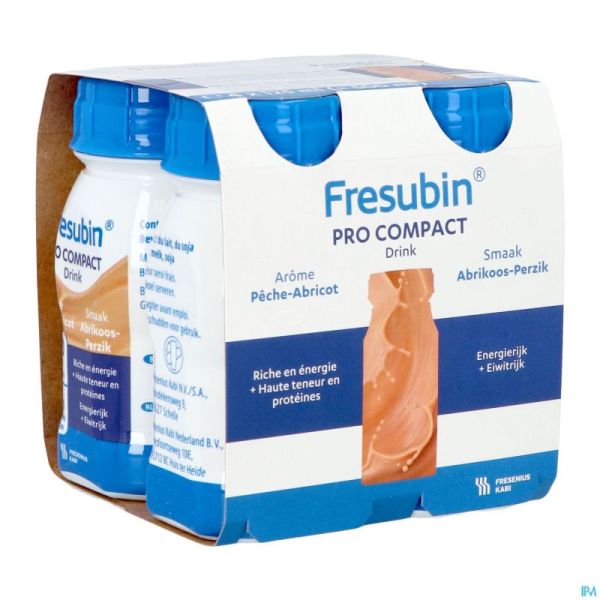 Fresubin Pro Compact Pêche Abricot 4x125ml
