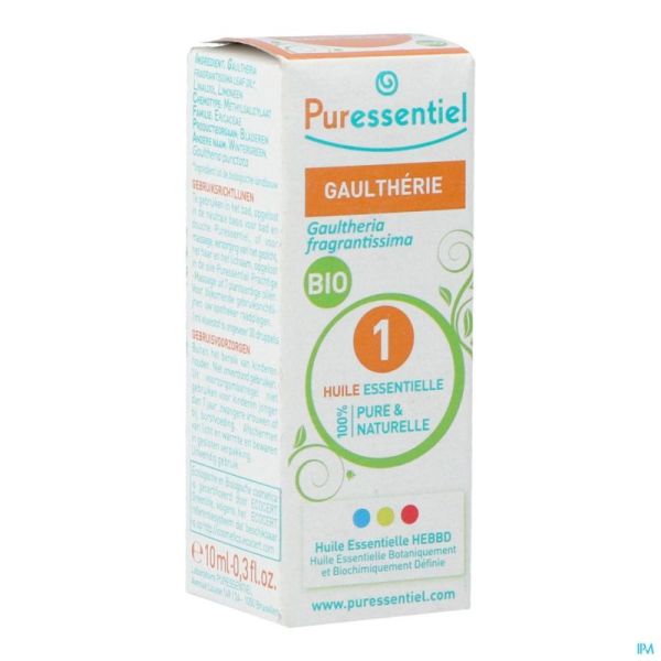 Puressentiel Expert Gaulthérie Bio Huile Essentielle 10 Ml