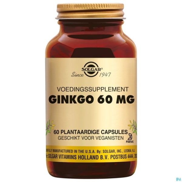 Solgar Ginkgo V-gélules 60x60mg
