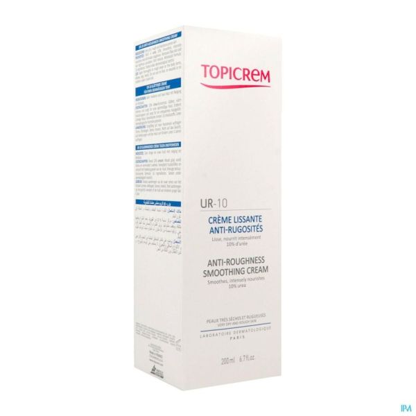 Topicrem Ur10 Crème Lissante A/rugosites 200ml