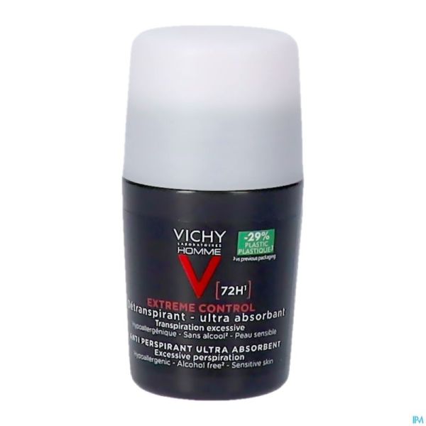Vichy Homme Déodorant Controle Extrême 72h Bille 50ml