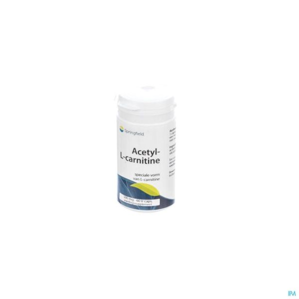 Acetyl-l-carnitine 500mg Springfield V-gélules 60