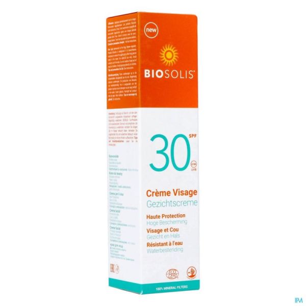 Biosolis Crème Visage Ip30 50ml