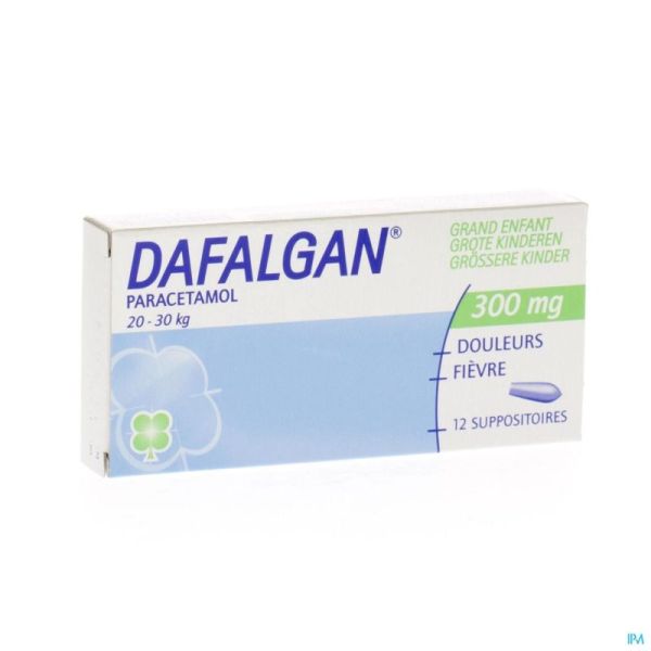 Dafalgan Gr Enfants 12 Suppositoires 300 Mg