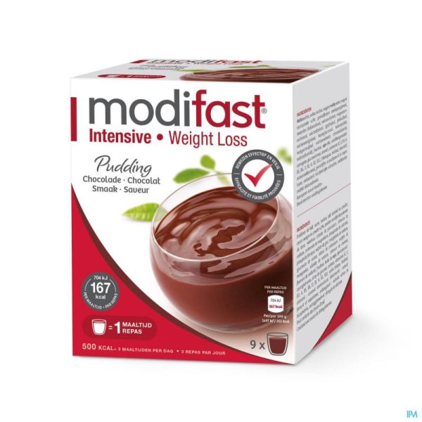 Modifast Pudding Chocolat 9 Sachets 47 G