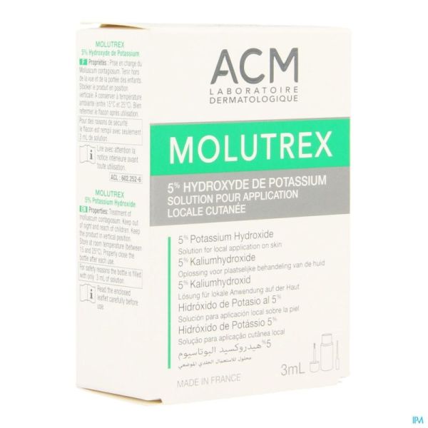 Molutrex 5% Solution Cutané Flacon 3ml