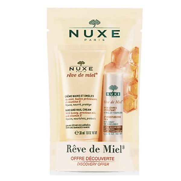 Nuxe Rêve De Miel Stick Lèvres 4g + Crème Mains 30ml