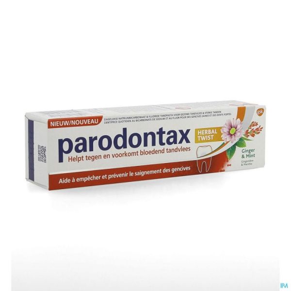 Parodontax Dentifrice Herbal Ginger Tube 75ml