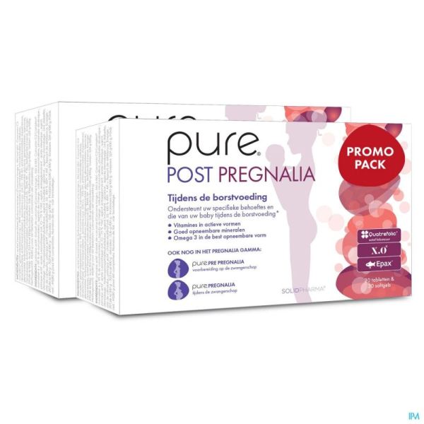 Pure Post Pregnalia Comprimés 2x30 + Softcaps 30 Promo