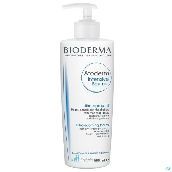 Bioderma Atoderm Intensive Soin Emollient Apaisant 500 Ml