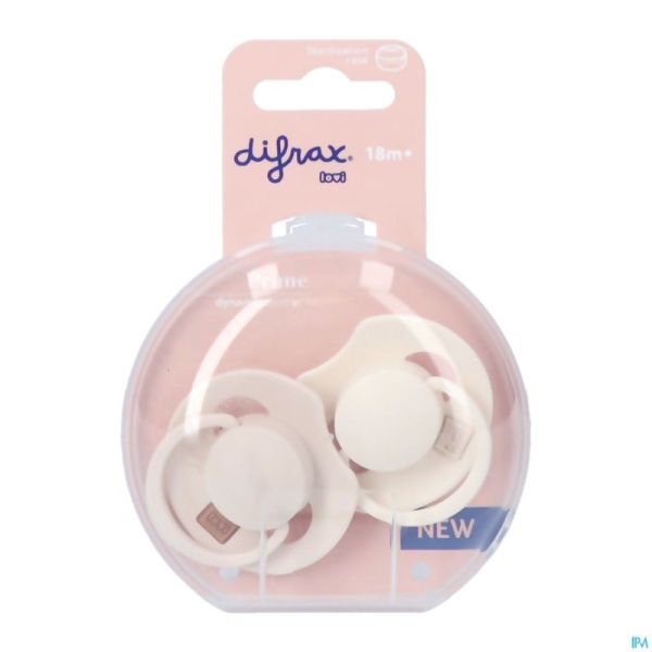 Difrax Dynamic Sucette 18m+ Prime Coconut/ivory 2
