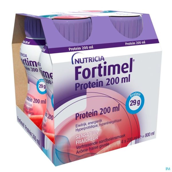 Fortimel Protein 200ml Fraise Givrée 4x200ml