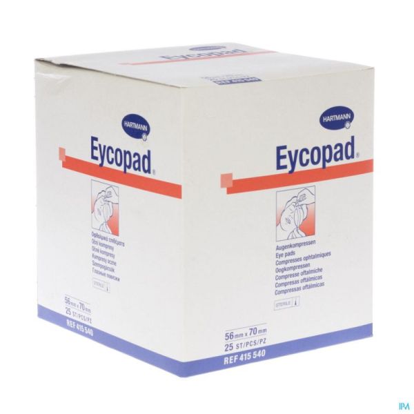 Hartmann Compresses Opht Stériles Eycopad 56x70 540