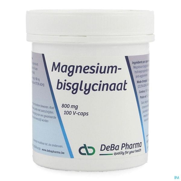Magnesium Bisglycinate 800mg V-gélules 100