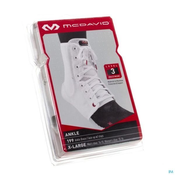 Mcdavid Lightweight Ankle Brace White Xl 199