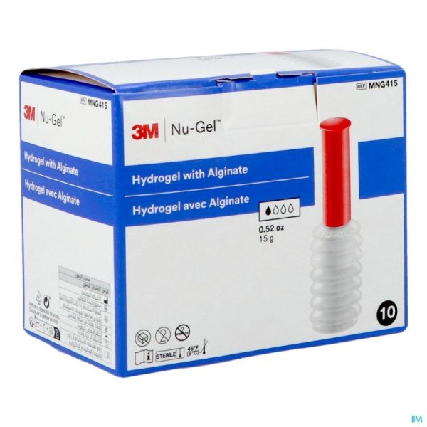 Nu-gel Hydrogel+algin. 10x15g Mng415de