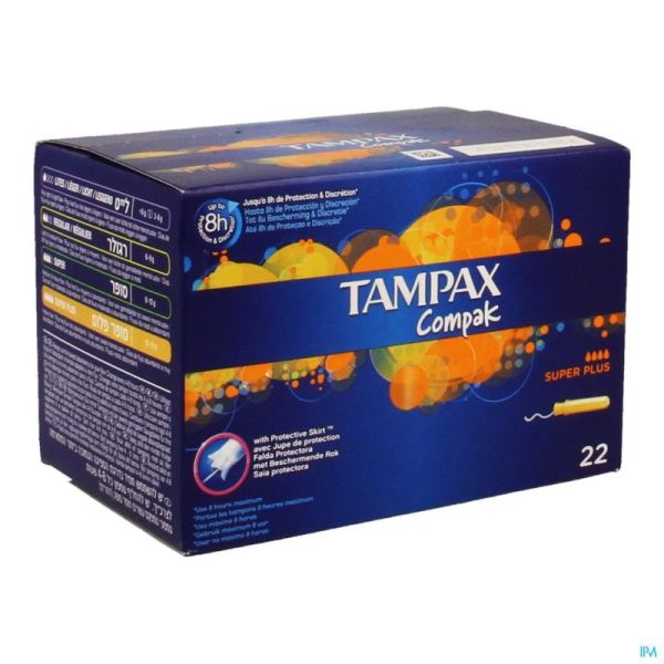 Tampax Compak Super Plus 22 Pièce 