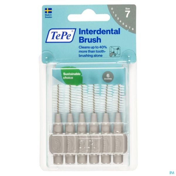 Tepe Interdental Brush 1,3mm Gris 6 Pièce