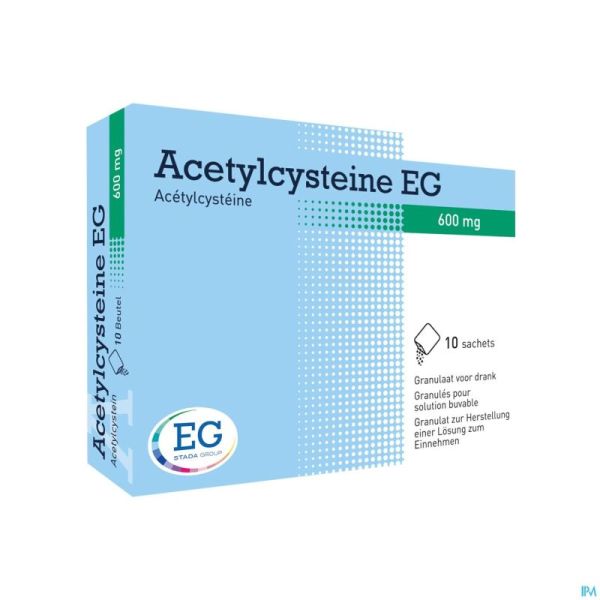 Acetylcysteine EG Sach 10X600Mg