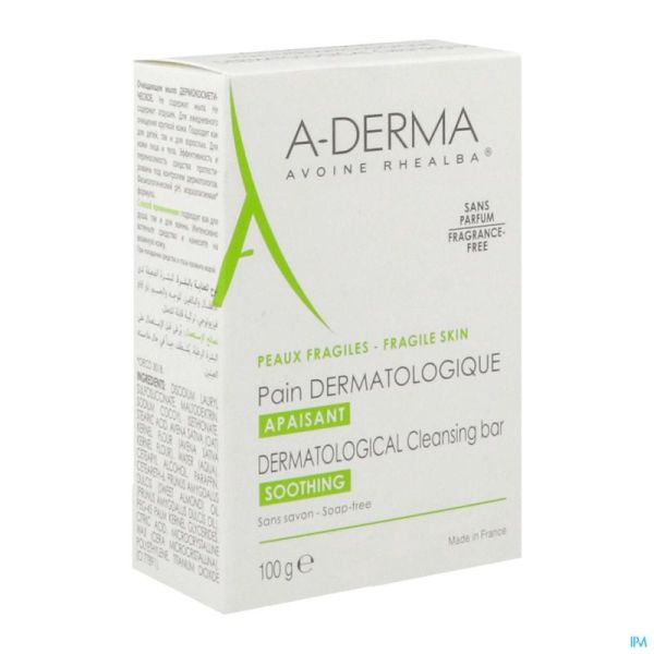 Aderma Lait D'avoine Pain 100 Gr