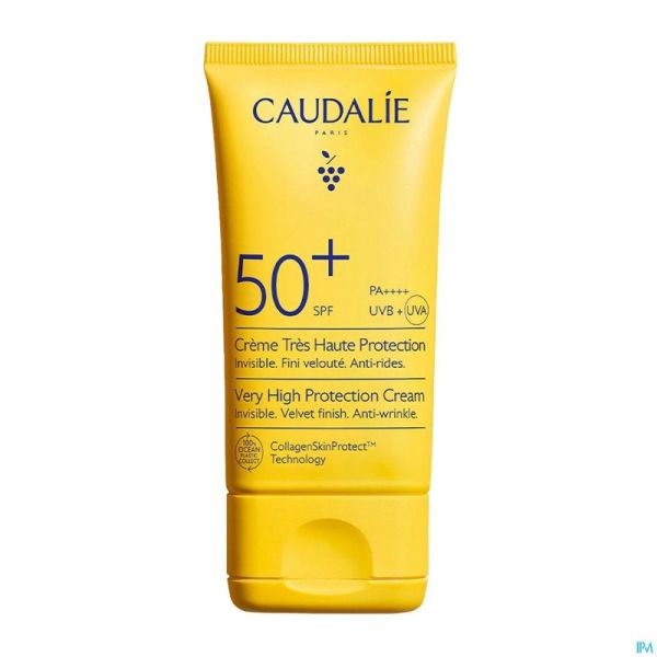 Caudalie Sun Creme Très Haute Protection Spf50+ 50ml Prix Promo