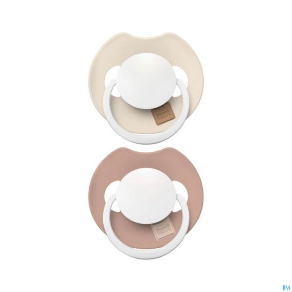 Difrax Dynamic Sucette 18m+ Prime Glow Ivory/bl. 2