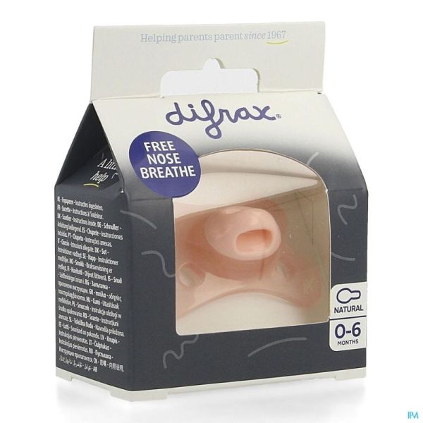 Difrax Sucette Natural 0-6 M Special Edition Rose