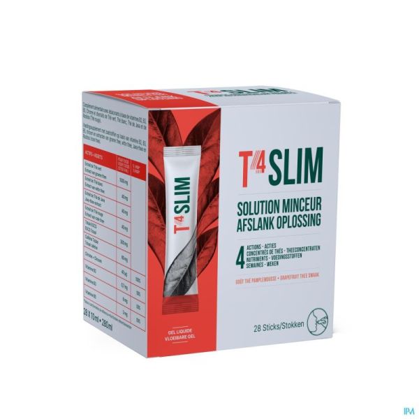 T4 Slim Concentré Minceur en Sticks - Boite de 28