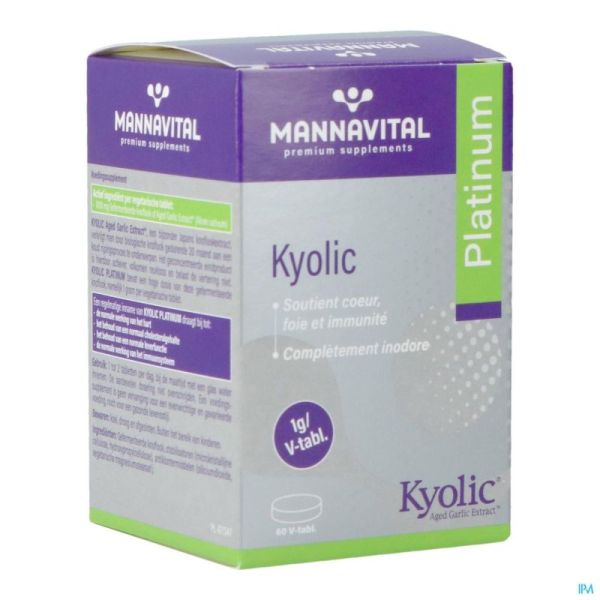 Mannavital Kyolic Platinum 60 Comprimés