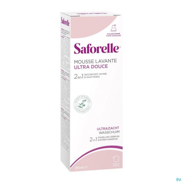 Saforelle Mousse Lavante Ultradouce 250 Ml
