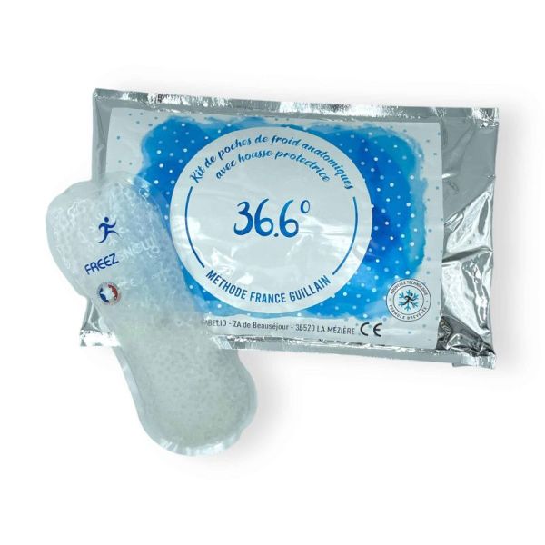 36'6 Kit de Poches de Froid avec Housse France Guillain 4 Poches