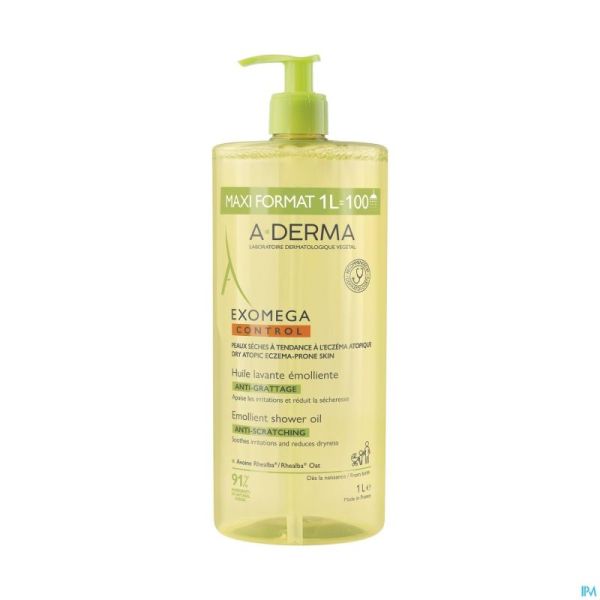 Aderma Exomega Control Huile Lavante Emollient 1l