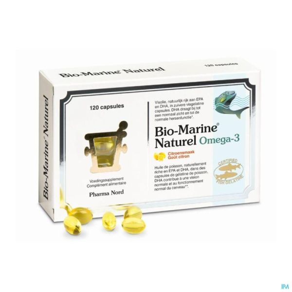 Bio Marine Naturel Citron Caps 120 X 500mg