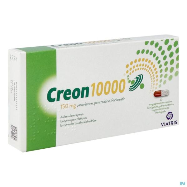 Creon 10.000 20 Gélules 150 Mg