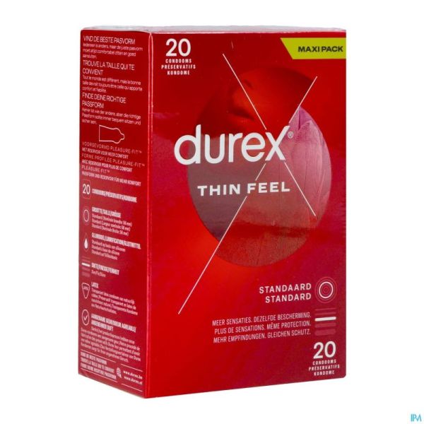 Durex Thin Feel Préservatifs 20