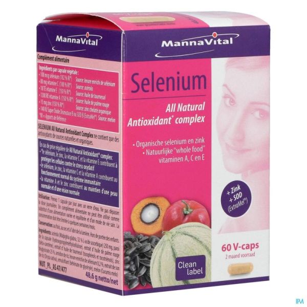 Mannavital Selenium  V-gélules 60