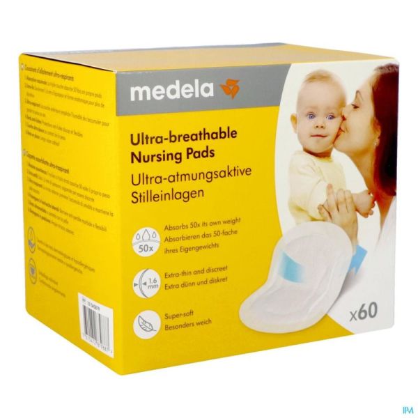 Medela Coussinets Allaitement Ultra Respirants 60