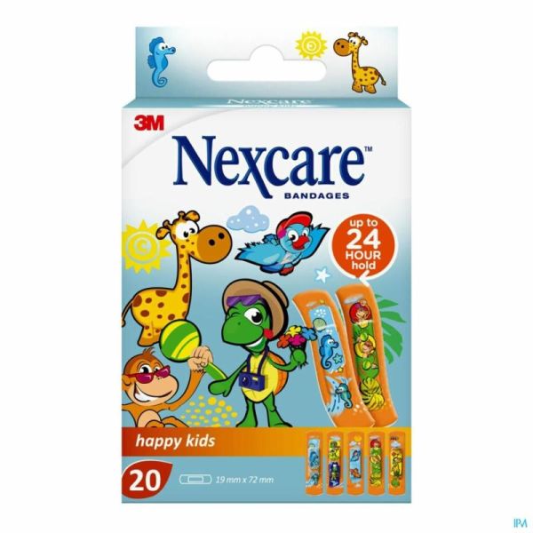 Nexcare 3m Happy Kids Strips 20 N0920nlw