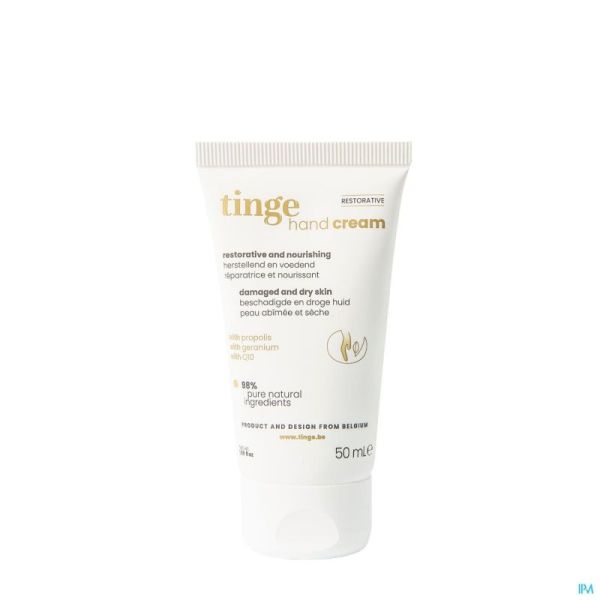Tinge Crème Mains Réparatrice Tube 50ml