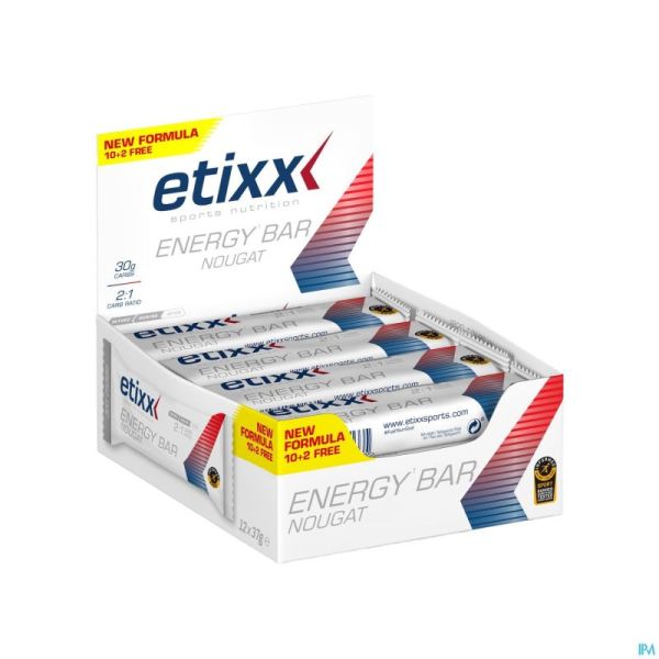 Etixx Energy Bar Nougat 12x37g