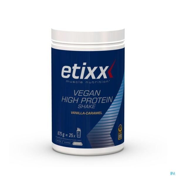 Etixx Vegan High Prot.shake Vanil.caramel Poudre 875g