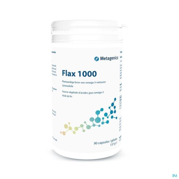 Flax Metagenics Pot 90 Gélules 1000 Mg 