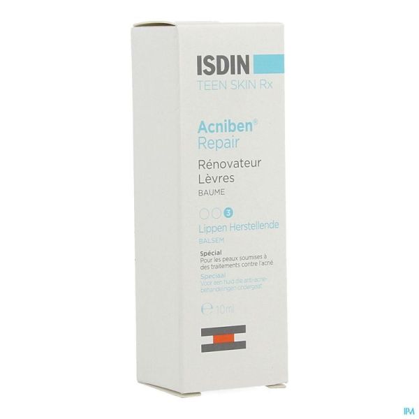 Isdin Acniben Teen Skin Repair Baume pour les Lèvres 10ml