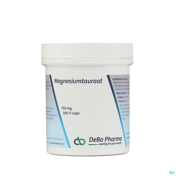 Magnesium Tauraat Deba 100 Comprimés 750 Mg