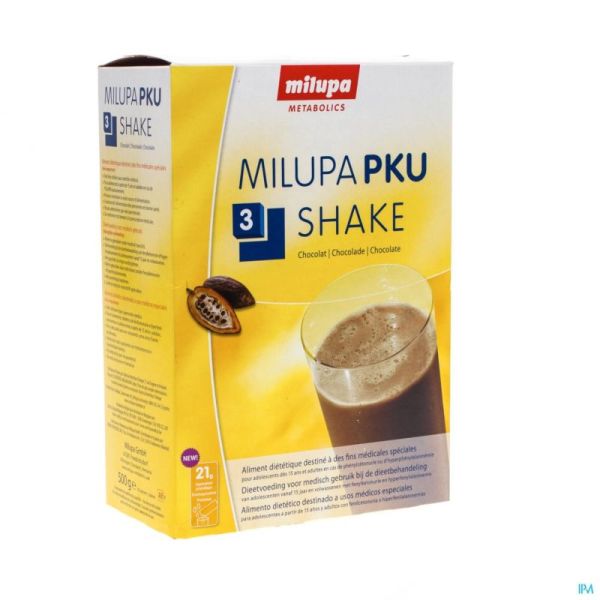 Milupa Pku 3 Shake Chocolat Sachets 10x50g