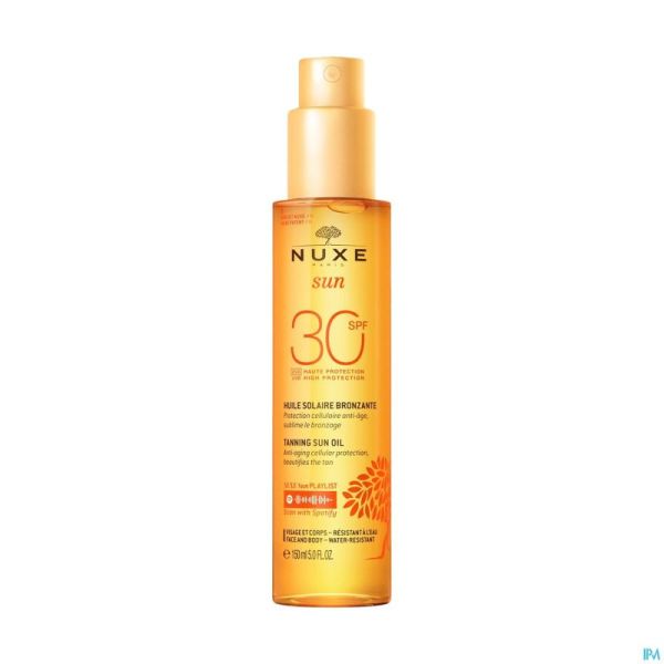Nuxe Sun Huile Solaire Or Spf30 150ml Prix Permanent