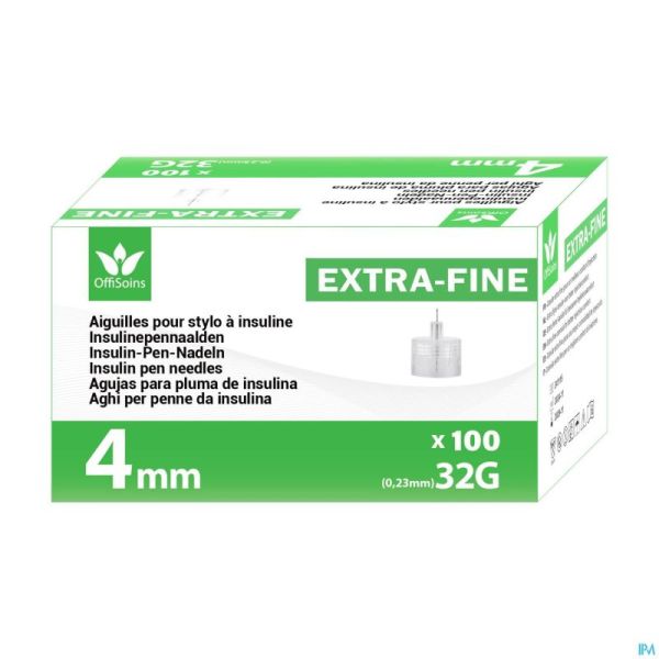 Offisoins Aiguilles Stylo Insuline 32gx4mm 100